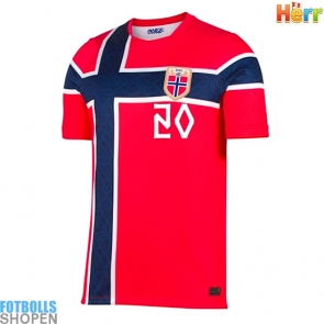 Billiga Norge Antonio Nusa #20 Hemmatröja VM 2026 Kortärmad